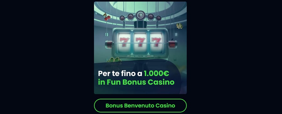 bonus benvenuto totosi casino