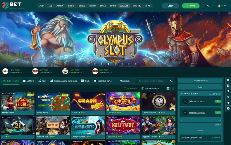 promozioni 22bet Promozioni regolari