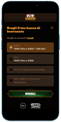 Registrazione casinò FatPirate