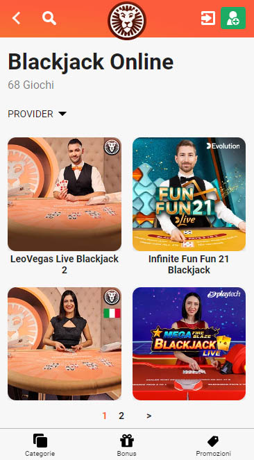 leovegas app blackjack