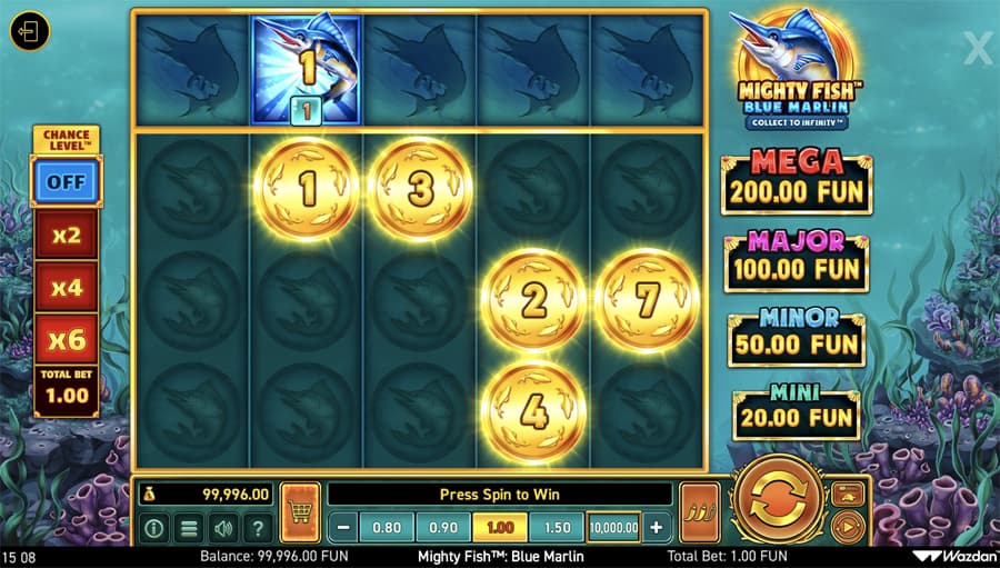 pesce potente marlin blu wazdan pesce potente marlin blu wazdan