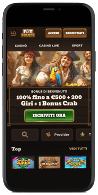Homepage del casinò FatPirate