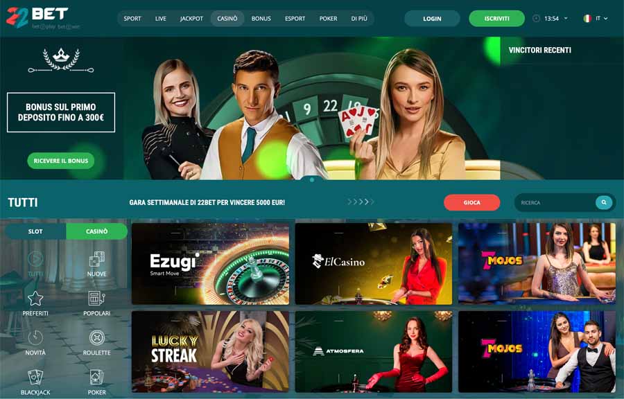 palinsesto giochi 22bet palinsesto giochi 22bet