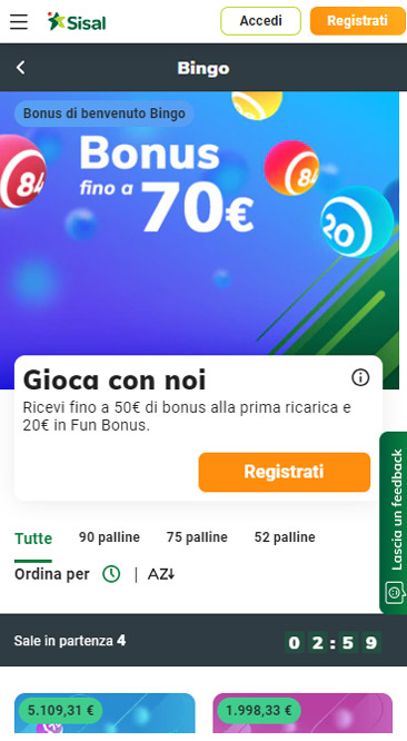 sisal app bingo online sisal app bingo online