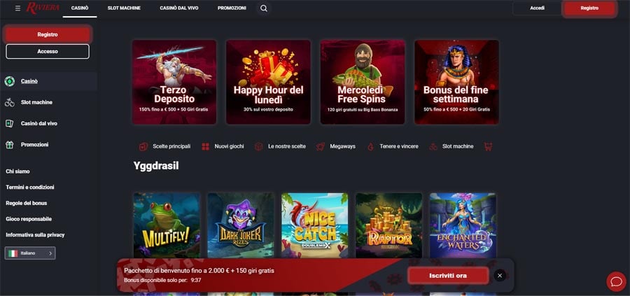 Pro e contro di Riviera Casino