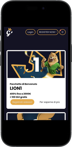 bonus benvenuto golden lion casino