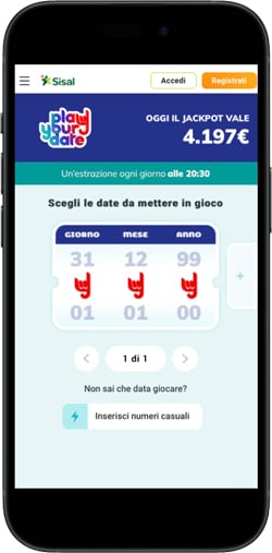{15} Play Your Date è un concorso a premi gestito da Sisal ed è la più recente tra le lotterie nazionali.