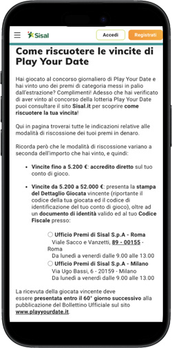 riscuotere vincita gioca la tua data riscuotere vincita gioca la tua data