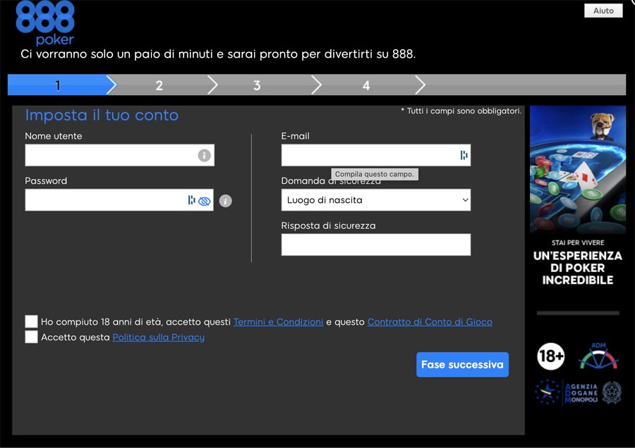 registrati su 888poker registrati su 888poker