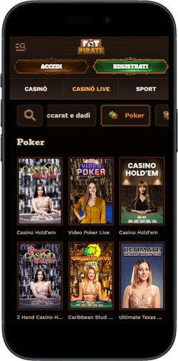 {58} fatpirate casinò poker online non AAMS