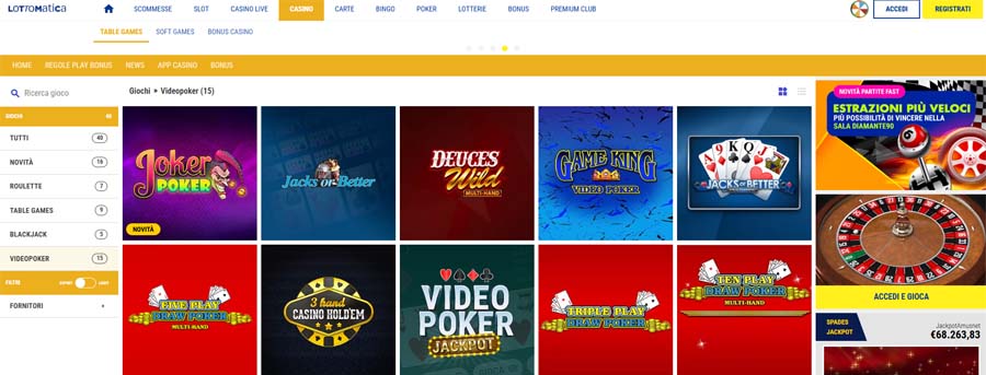 videopoker lottomatica videopoker lottomatica