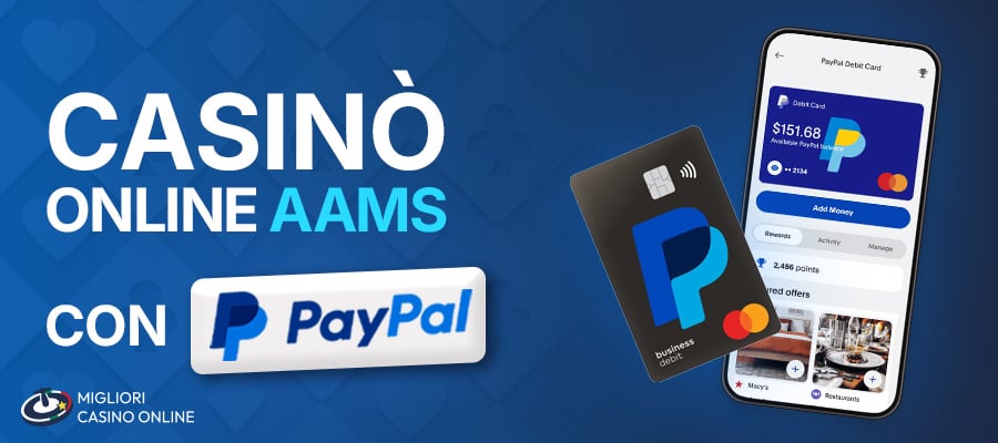 MCO aams PayPal Casinò online aams con Paypal