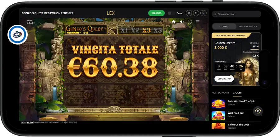 gonzo's quest megaways lex casino