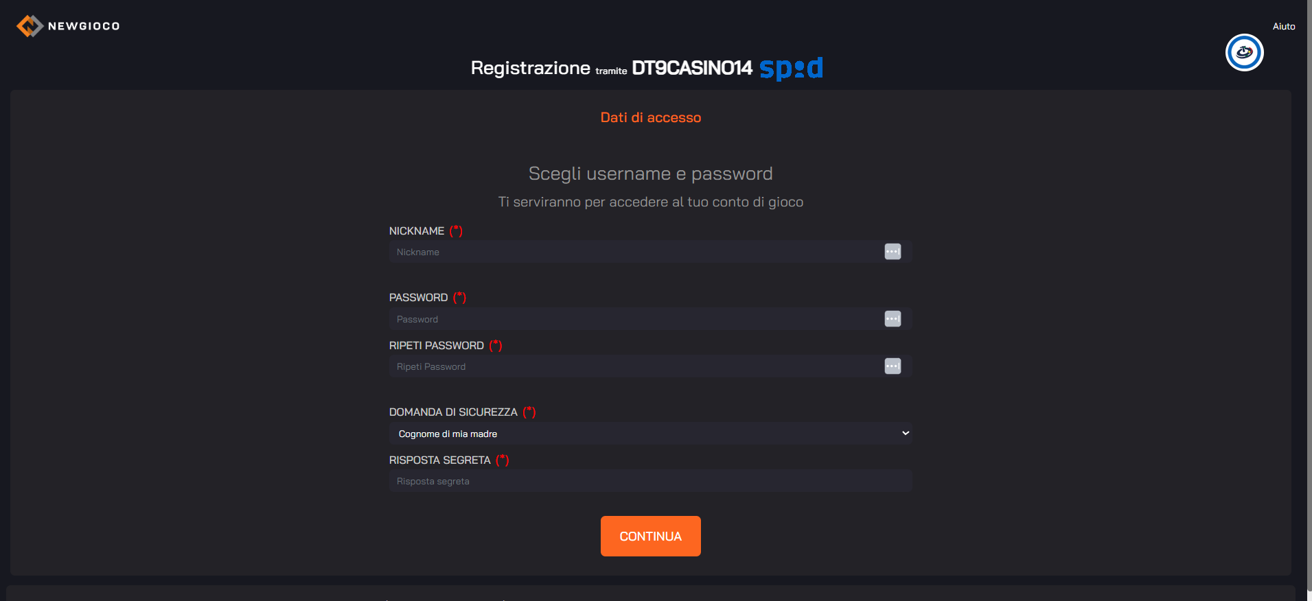 registrazione newgioco registrazione newgioco