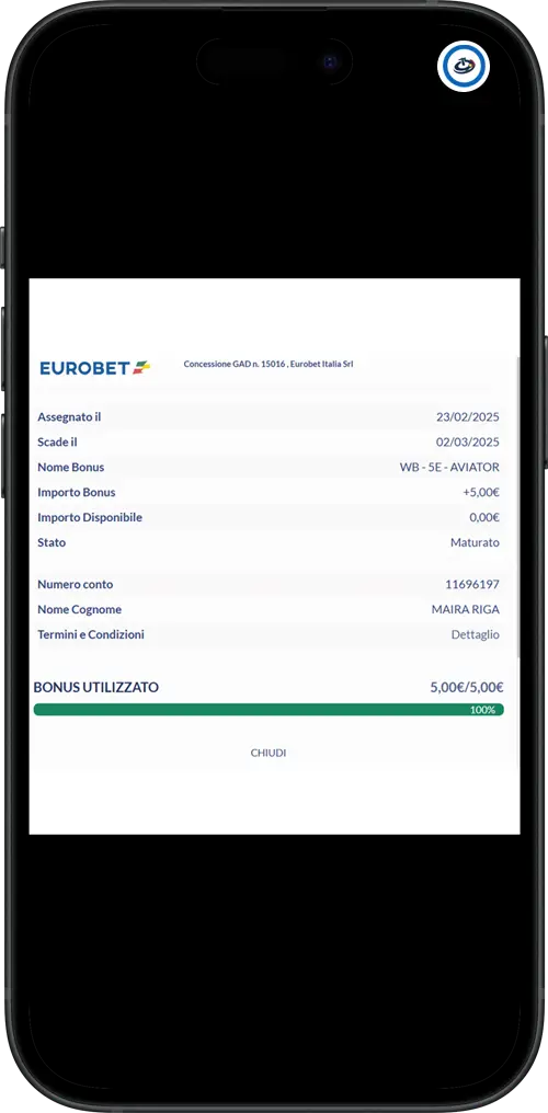 eurobet bonus