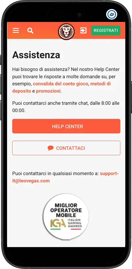 {128} leovegas app assistenza slot soldi veri