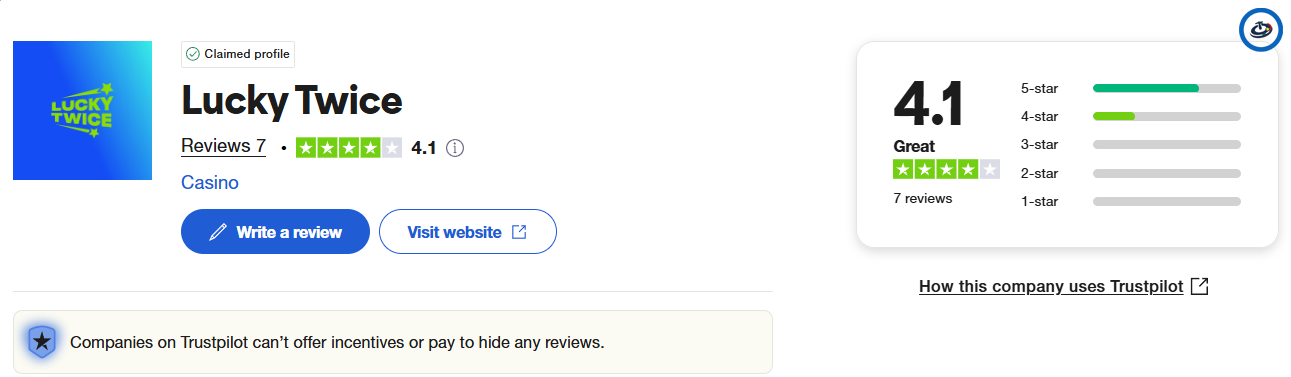 lucky twice trustpilot lucky twice trustpilot
