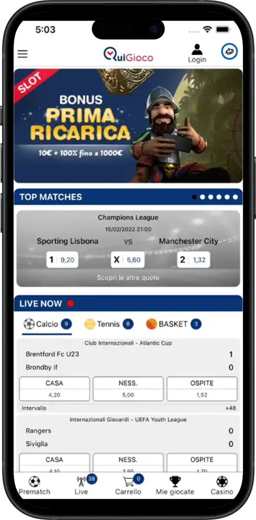 {92} quigioco app prima ricarica slot soldi veri