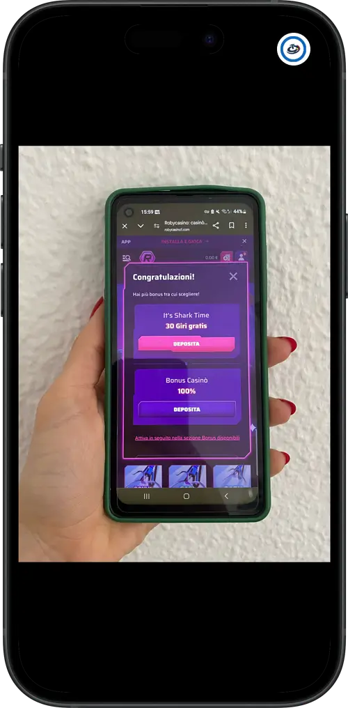roby casino smartphone