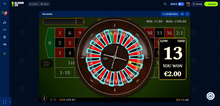 roulette billionairespin