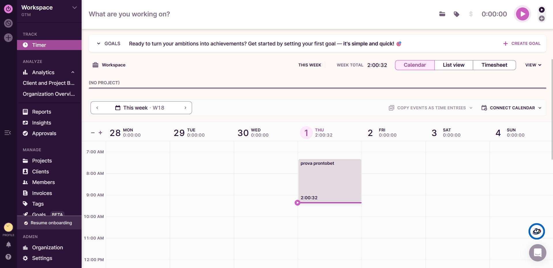 toggl track prontobet
